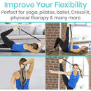 Vive Health Stretch Strap, 75 Inch Non-Elastic Nylon with 10 Loops, Yoga and Physical Therapy