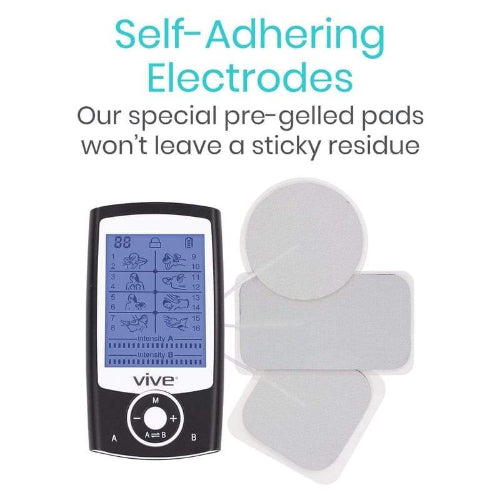 Vive Health 8-Mode TENS Unit with Electrodes and LCD Display