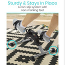 Vive Health Folding Pedal Exerciser, Adjustable Tension, Silver Vein