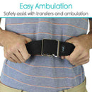 Vive Health Transfer Belt, 60 Inch Cotton Gait Belt with Metal Buckle, Supports Up to 500 lbs