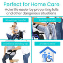 Vive Health Transfer Belt with Leg Straps, Metal Buckle and 6 Handles