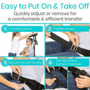 Vive Health Transfer Belt with Leg Straps, Metal Buckle and 6 Handles