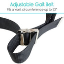 Vive Health Transfer Belt with Leg Straps, Metal Buckle and 6 Handles