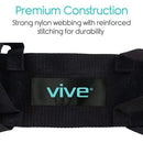 Vive Health Transfer Belt with Leg Straps, Metal Buckle and 6 Handles