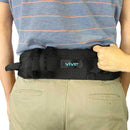 Vive Health Transfer Belt with Handles, Adjustable Fit Black for Patient Mobility Support