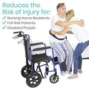 Vive Health Transfer Belt with 7 Padded Handles, Reinforced Nylon, Fits Waists up to 60 Inch, Black