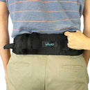 Vive Health Transfer Belt with 7 Padded Handles, Reinforced Nylon, Fits Waists up to 60 Inch, Black