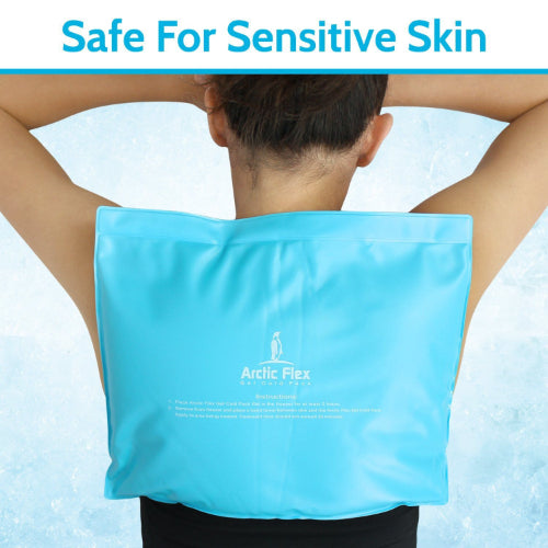 Vive Health Ice Pack, Flexible Nontoxic, Elastric Strap, 11 x 14 Inches