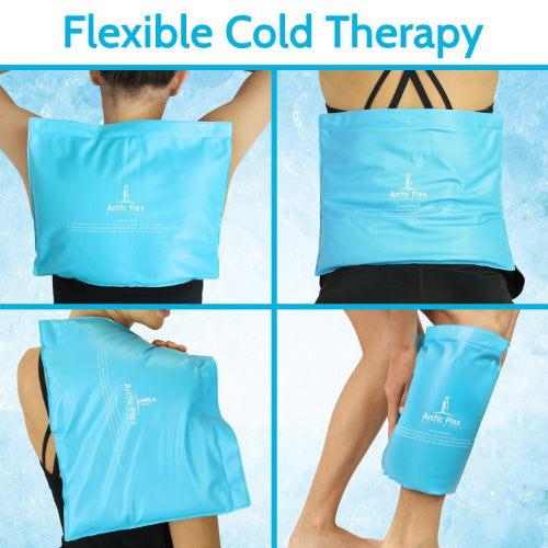 Vive Health Ice Pack, Flexible Nontoxic, Elastric Strap, 11 x 14 Inches