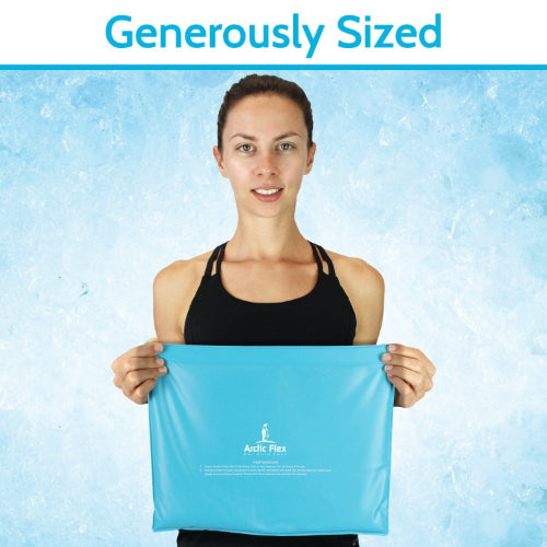 Vive Health Ice Pack, Flexible Nontoxic, Elastric Strap, 11 x 14 Inches