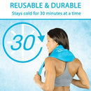 Vive Health Neck Ice Pack, Flex Hot/Cold, 22 X 7.5 Inches, Nontoxic, 2 Pack