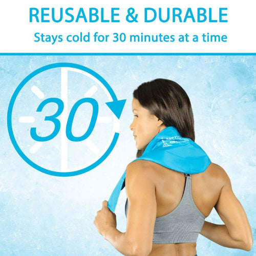 Vive Health Neck Ice Pack, Flex Hot/Cold, 22 X 7.5 Inches, Nontoxic, 2 Pack