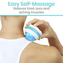 Vive Health Massage Roller Ball with 2 Inches Silicone Grip, Pack of 2