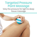 Vive Health Massage Roller Ball with 2 Inches Silicone Grip, Pack of 2