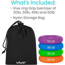 Vive Health Ring Grip Exercisers, Pack of 4