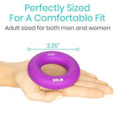 Vive Health Ring Grip Exercisers with 6 Firmness Levels, Nylon Travel Bag