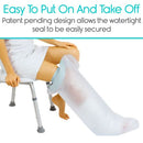 Vive Health Leg Cast Cover, Waterproof Protection with Textured Surface for Comfort and Safety