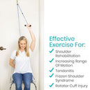 Vive Health Shoulder Pulley, Metal/Nylon Pulley, Rope W/Door Anchor