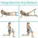 Vive Health TPE Resistance Bands Set for Exercise and Rehab, 5 Mini Bands and 6 Feet Straight Band