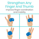 Vive Health Therapy Putty, 6 Resistance Levels, Hand Exercise and Rehab Pack of 6