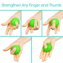 Vive Health Hand Exercise Balls with 4 Resistance Levels and Carry Bag
