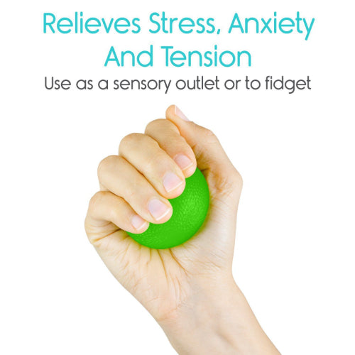 Vive Health Hand Exercise Balls with 4 Resistance Levels and Carry Bag
