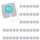 Vive Health TENS Electrodes with fabric backing, 10 sets of 4. Comfortable, reusable design for muscle pain relief and recovery. Moovkart