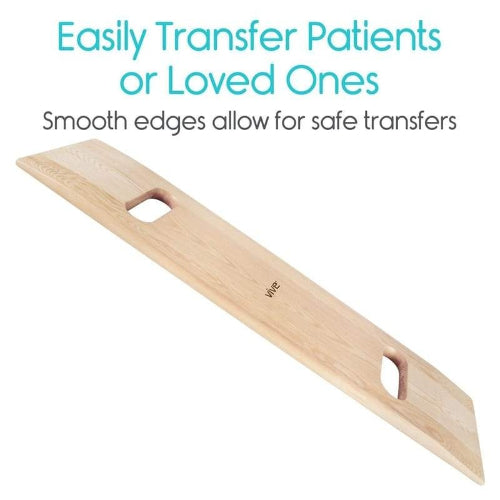 Vive Health Wooden Transfer Board, 36 x 11.5 x 0.75 Inches
