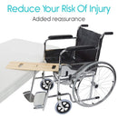 Vive Health Wooden Transfer Board, 2 Grips, Tapered, 30 x 7.5 x 0.75 Inches