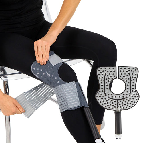 Vive Health Ice Therapy Ankle Pad with removable cover for skin protection and comfort, Moovkart