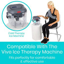 Vive Health Ice Therapy Machine Replacement Pad for Shoulder with Flexible Straps and Cover