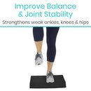 Vive Health Balance Trainer Pad for Physical Therapy, Home Workouts and Rehab Support, Cloud Marble