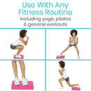 Vive Health Balance Pad 2.4 Inch Foam for Core Strength Stability Training and Physical Therapy, Pink