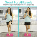Vive Health Balance Pad 2.4 Inch Foam for Core Strength Stability Training and Physical Therapy, Pink