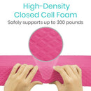 Vive Health Balance Pad 2.4 Inch Foam for Core Strength Stability Training and Physical Therapy, Pink