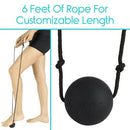Vive Health Foot Roller Ball With Wooden Handles for Plantar Fasciitis Arch Pain and Heel Relief