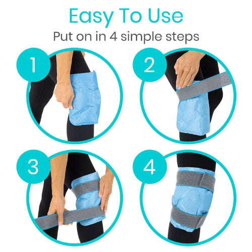 Vive Health Knee Hot And Cold Pack, Dual Straps