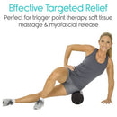 Vive Health Foam Roller, High-Density EPP for Massage and Exercise, 18 x 5.75 Inches, Black