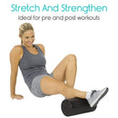 Vive Health Foam Roller, High-Density EPP for Massage and Exercise, 18 x 5.75 Inches, Black