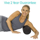 Vive Health Foam Roller, High-Density EPP for Massage and Exercise, 18 x 5.75 Inches, Black