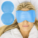 Vive Health Ice Eye Mask, Flexible, Nontoxic Gel with Straps, 2 Round Packs