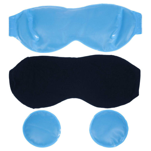 Vive Health Ice Eye Mask, Flexible, Nontoxic Gel with Straps, 2 Round Packs