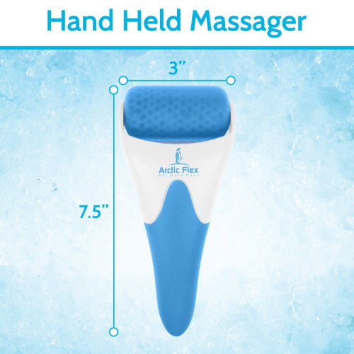 Vive Health Cold Roller, Gel Beads, Curved Handle, 3" Removable Head
