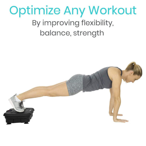 Vive Health Vibration Platform, Full Body Exercise with Adjustable Speeds and Resistance Bands