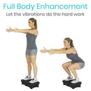 Vive Health Vibration Platform, Full Body Exercise with Adjustable Speeds and Resistance Bands
