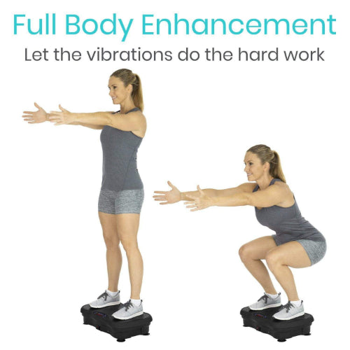 Vive Health Vibration Platform, Full Body Exercise with Adjustable Speeds and Resistance Bands