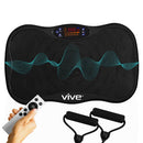 Vive Health Vibration Platform with Adjustable Speeds and Resistance Bands. Ideal for Full-Body Workouts, Stability, and Muscle Toning. Moovkart