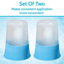Vive Health Ice Cup Massager, Refillable 2-Piece with Spikes, 2 Pack