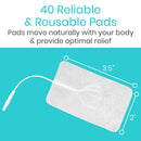 Vive Health TENS Electrode Pads – 40 Reusable Patches