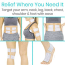 Vive Health TENS Electrode Pads – 40 reusable patches, flexible and comfortable for therapy sessions. Moovkart